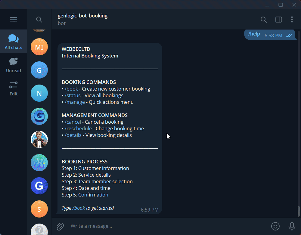 Direct Sales Booking Demo