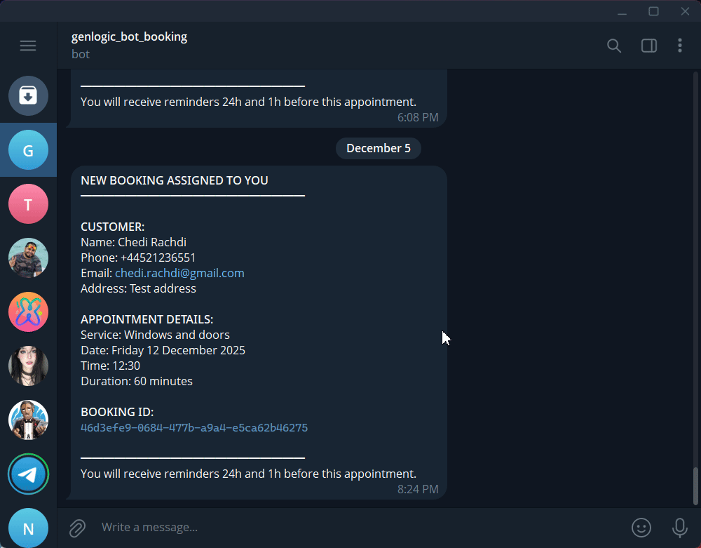 Team Notification Demo